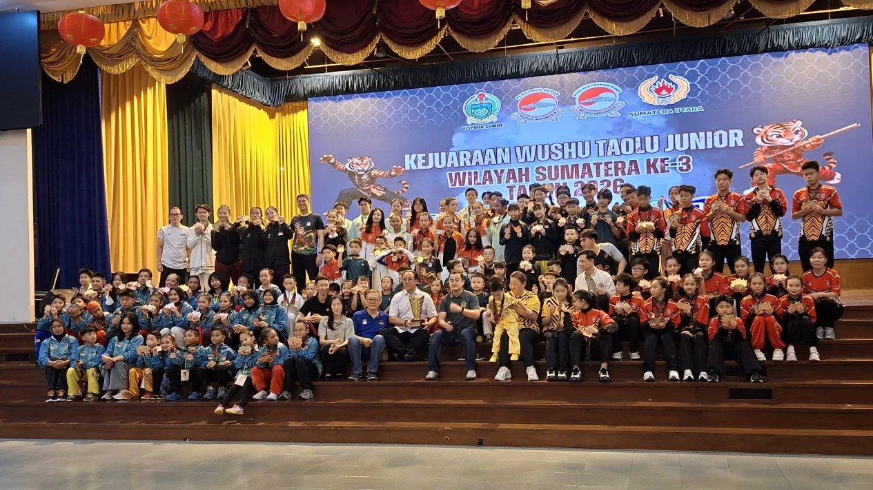 North Sumatra Wins Junior Wushu Taolu Championship