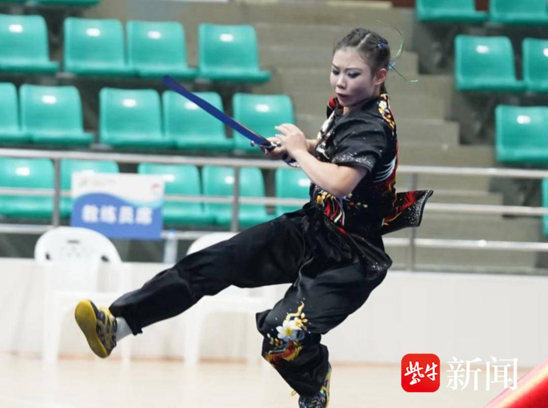 14-Year-Old Wushu Athlete Wang Jing Wins Jiangsu Provincial Games Gold
